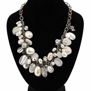 Silpada “Effervescence” Retired Pearl Cluster Sterling Necklace ✨